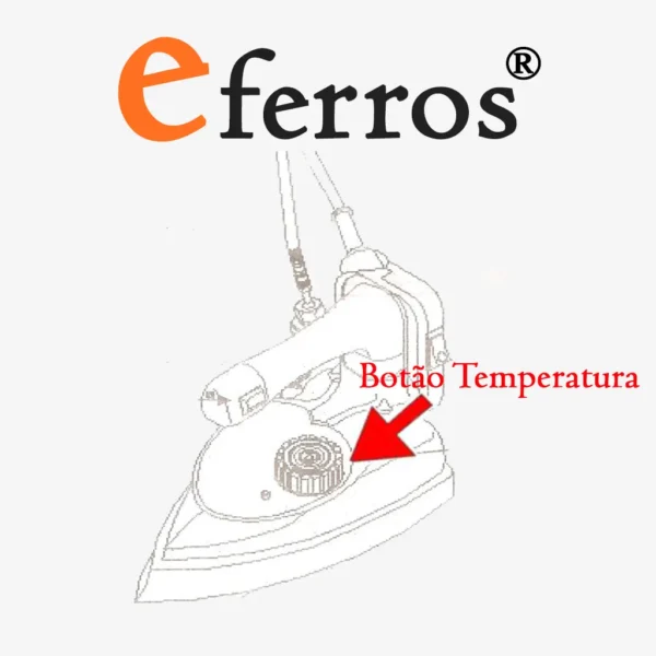 botao temperatura ferro importado